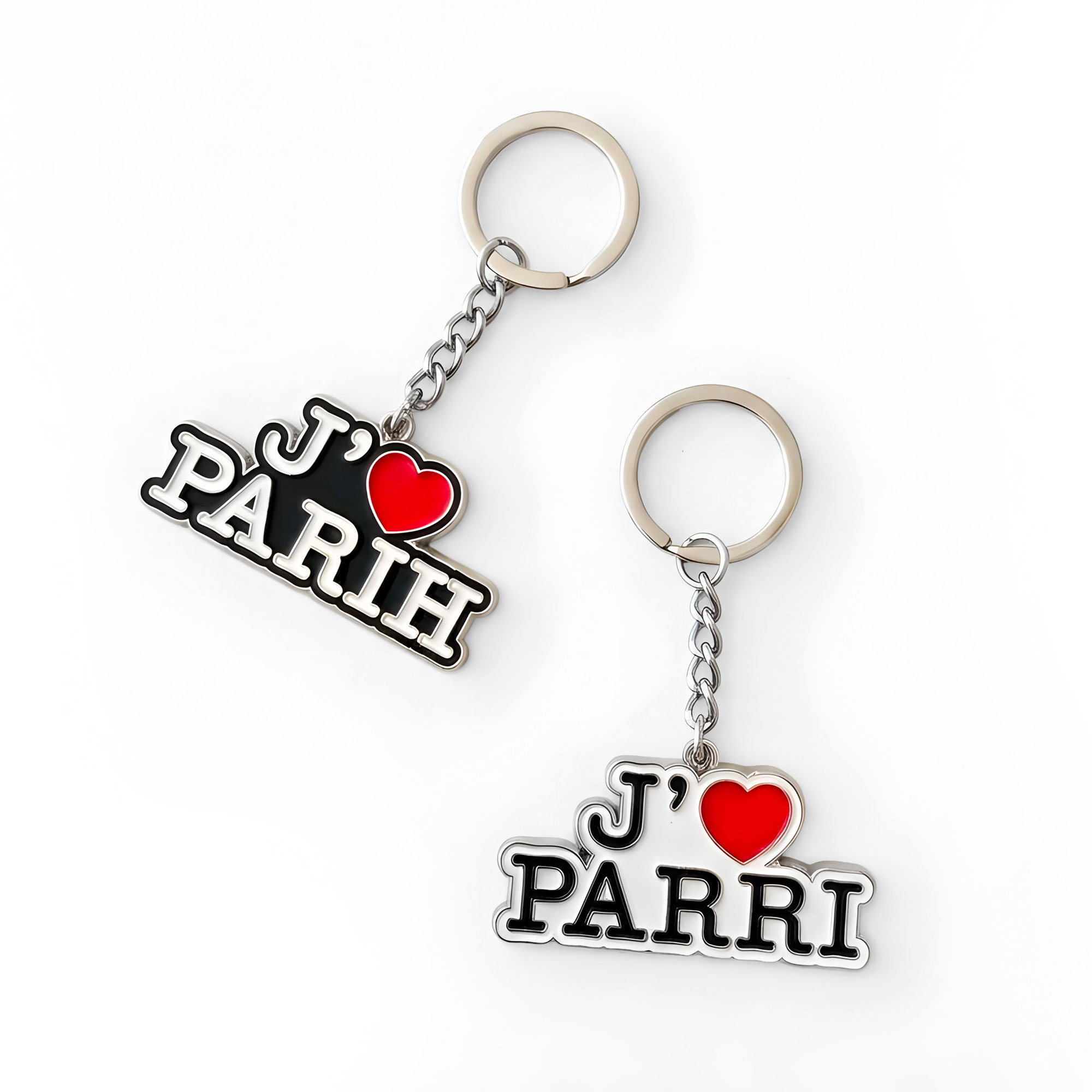 Claude Closky, ‘J’aime Parih, J’aime Parri,’ 2026, Paris: We Do Not Work Alone. keychain, 3 x 5 cm. 